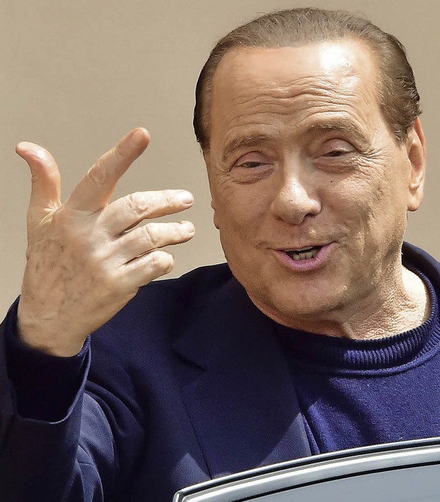 Hatte offensichtlich Spa im Altenheim: Silvio Berlusconi  | Foto: dpa