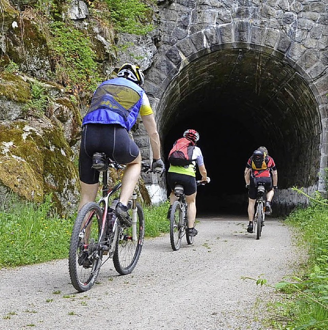 Dieser Tunnel auf der Trasse des Todtnauerli soll  eine Beleuchtung bekommen.   | Foto: Michael Reich