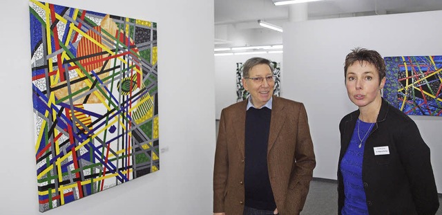 Neue Ausstellung: Jrgen Messmer und D...Arif Aziz in der Kunsthalle in Riegel.  | Foto: Michael Haberer