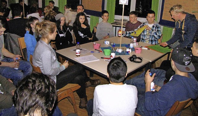 Jugend-Hearing in Todtnau mit Jugendreferent Dominik Simon (oben rechts).   | Foto: ZVG