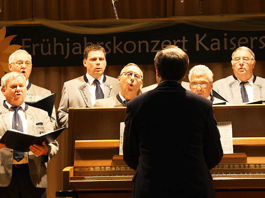 Ein letztes Mal dirigierte und begleitete Daniel Himmelseher den MGV Liederkranz Knigschaffhausen.