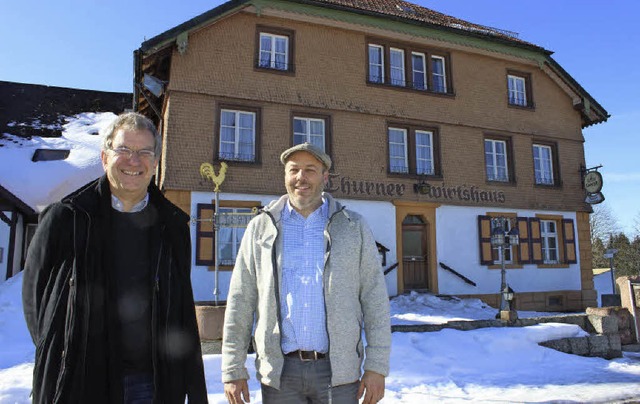 Thurner Wirtshaus unter neuer Fhrung ...r Christian Thalmaier und Daniel Gtte  | Foto: Joachim Frommherz