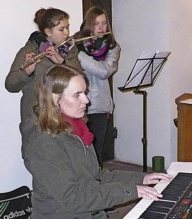 Musikalische Begleitung beim Weltgebet...n der Kirche St. Gallus in Ewattingen.  | Foto: Rit