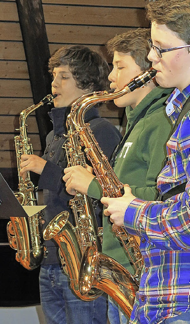 Gehren  zu jeder Big Band: Saxophone   | Foto: Siemann