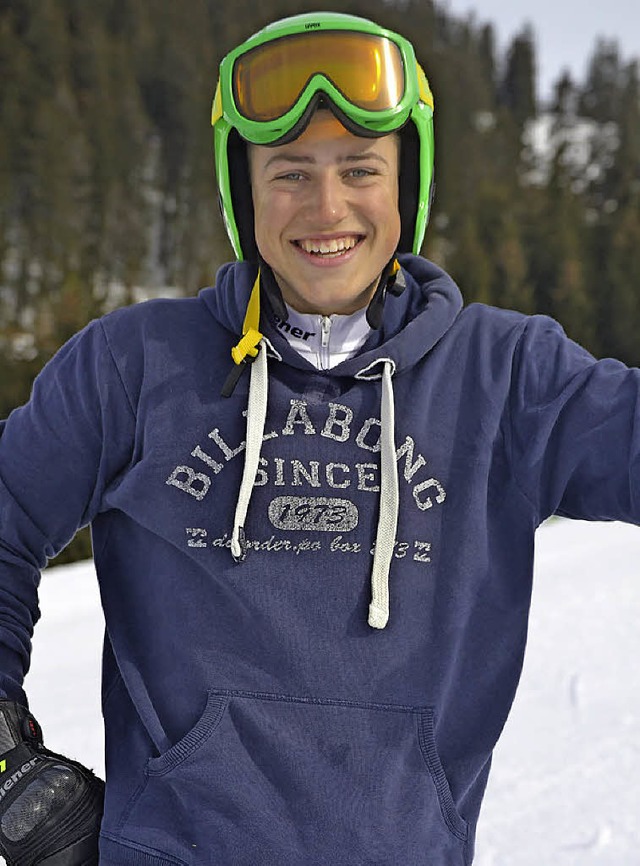 Im  Slalom auf Rang drei: Maximilian Ritter vom SC Todtnau   | Foto: Junkel