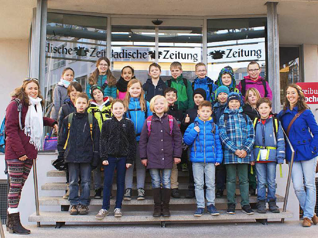 Die Klasse 4c der Julius-Leber-Schule Breisach mit ihrer Lehrerin Frau Helen Zorn