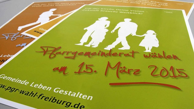 Trotz bunter Werbung: Das Interesse an... Pfarrgemeinderte knnte grer sein.  | Foto: Hub