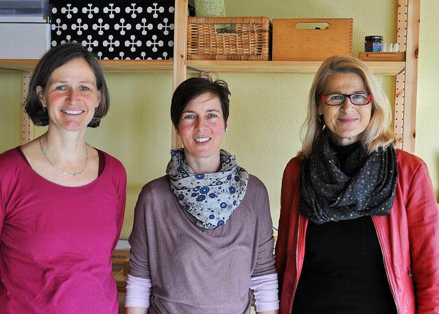 Astrid Patzelt-Dees, Susanne Gut und S...r am 20 Mrz in der Mambergschule vor.  | Foto: Kai Kricheldorff