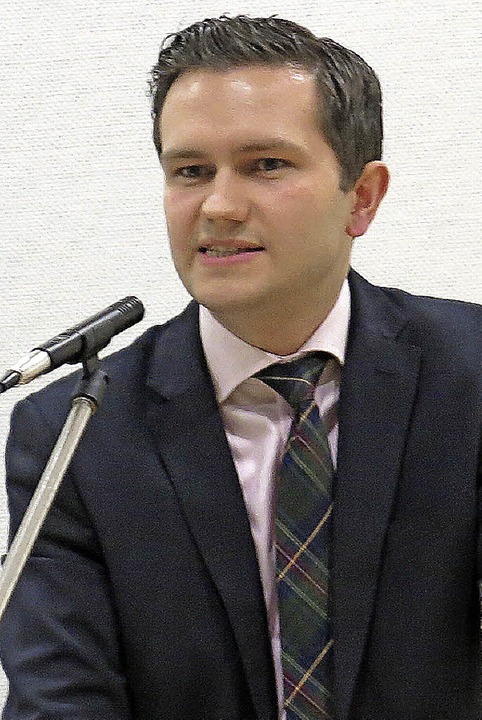 Thomas Volk bei seinem Vortrag  | Foto: Georg Vo