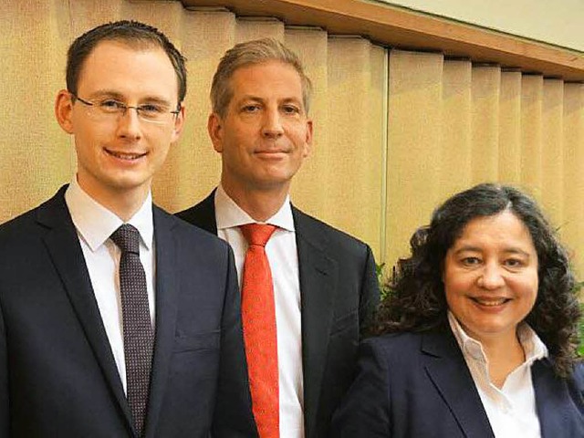 Micha Bchle, Klaus Schle und Gabriela Hauck  | Foto: Sebastian Wolfrum