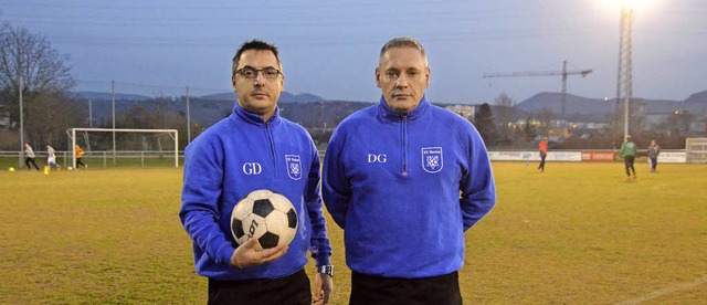 Giovanni Di Feo (rechts) und Gerardo D...nd des SV Herten Landesligist bleiben.  | Foto: Gerigk