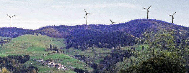 Rohrenkopf-Vision: Der gemeinsame Auss...il-Flchennutzungsplan fr Windkraft.   | Foto: Fotomontage EWS