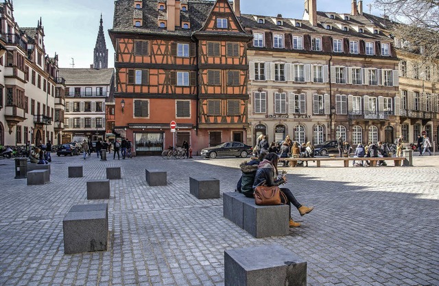 Ein schner Treffpunkt: Der Place Saint tienne ist neu gestaltet worden.   | Foto: Teli