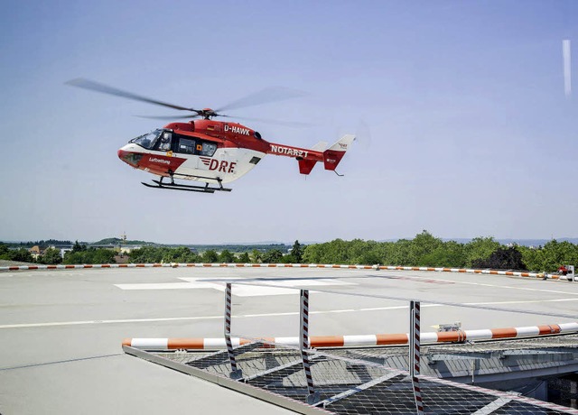 Der  neue Hubschrauberlandeplatz von 2...uber bis zwlf Tonnen Gewicht landen.   | Foto: Universittsklinikum Freiburg