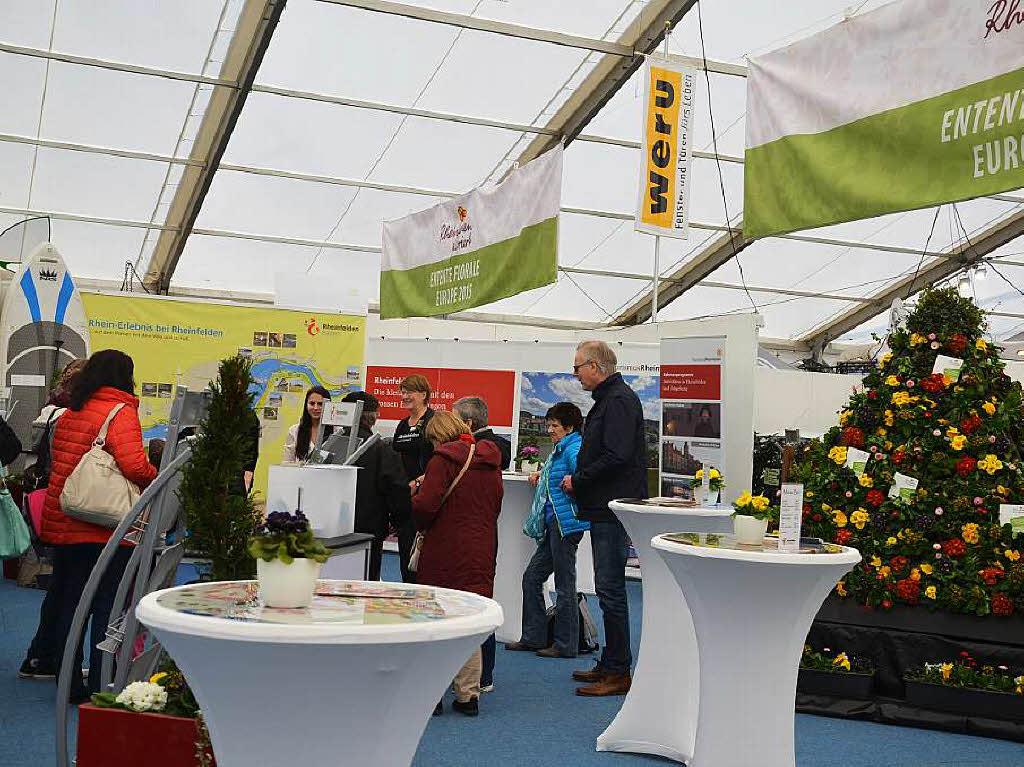 Impressionen vom Auftritt der Gemeinden Rheinfelden, Rheinfelden/Schweiz und Grenzach-Wyhlen an der Regio-Messe