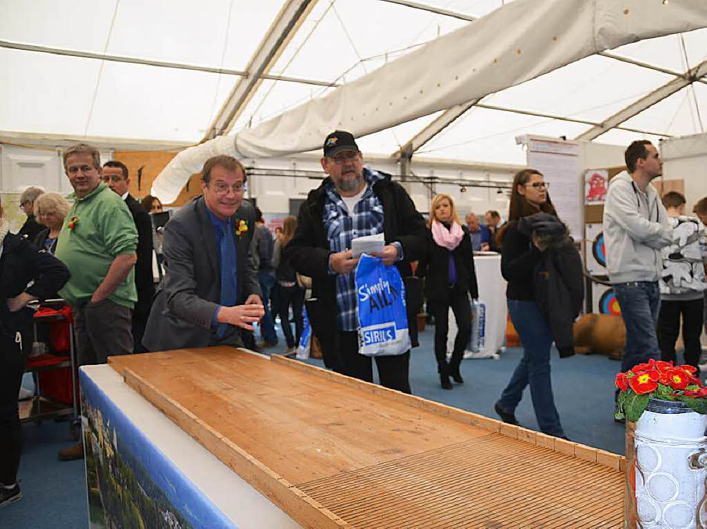 Impressionen vom Auftritt der Gemeinden Rheinfelden, Rheinfelden/Schweiz und Grenzach-Wyhlen an der Regio-Messe