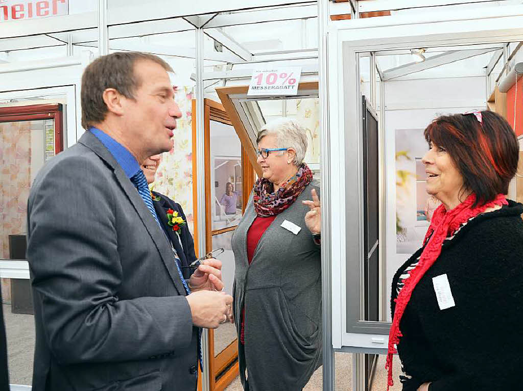 Impressionen vom Auftritt der Gemeinden Rheinfelden, Rheinfelden/Schweiz und Grenzach-Wyhlen an der Regio-Messe