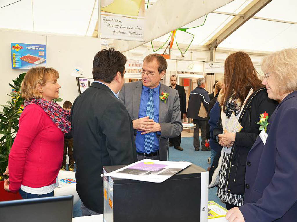 Impressionen vom Auftritt der Gemeinden Rheinfelden, Rheinfelden/Schweiz und Grenzach-Wyhlen an der Regio-Messe