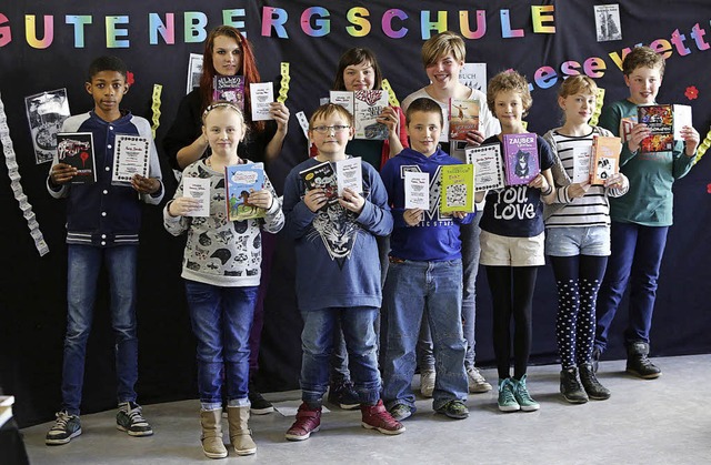 Sie waren bei der Gutenbergschule als ...le beim Kreisentscheid zu vertreten.    | Foto: chr.  breithaupt