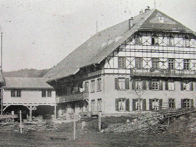 So sah der mchtige Wangerhof einst au...jhriger Junge  kam damals ums Leben.   | Foto: Archiv Haderer