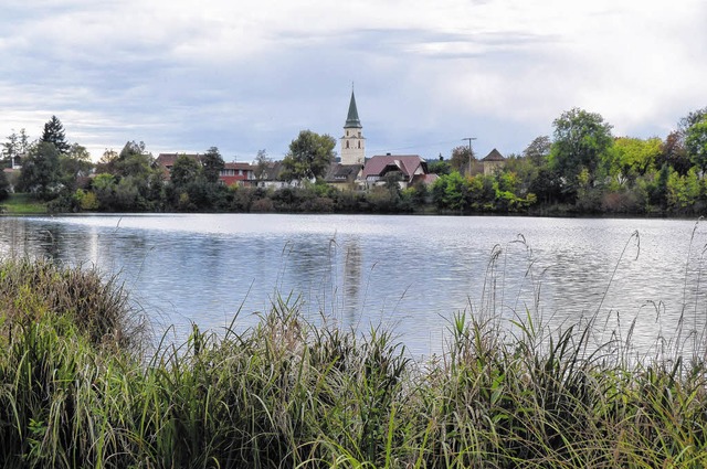 Dem Kofenweiher in Hfingen geht die L...nigung informiert ber die Manahmen.   | Foto: Gabi Lendle