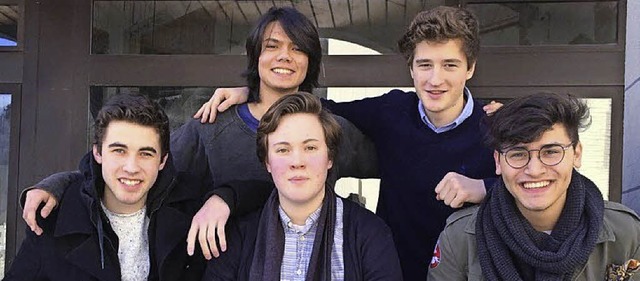 Die Bandmitglieder (von links): Julian...Maier, Kyril Popwski und Julian Iseli   | Foto: Linda Nier