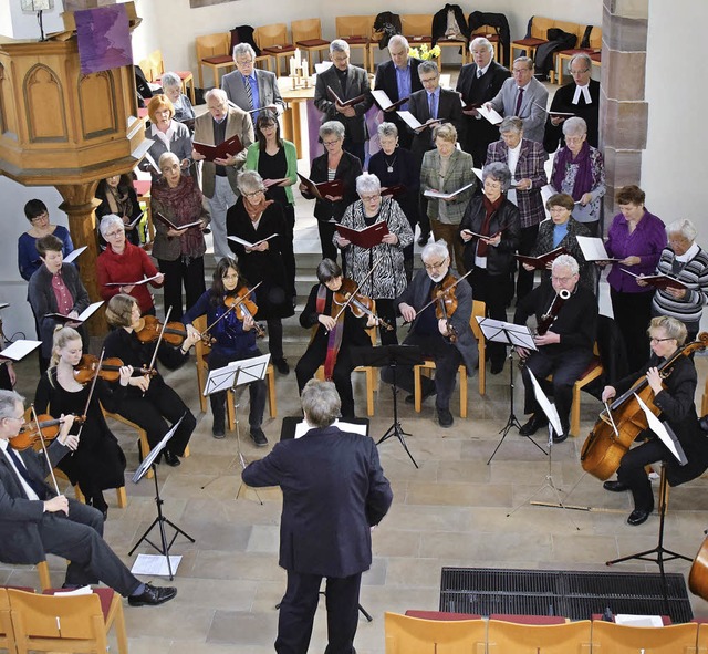 Die evangelische Kantorei Grenzach  be... Laetare unter Leitung von Dieter Zeh   | Foto: Sarah Nltner