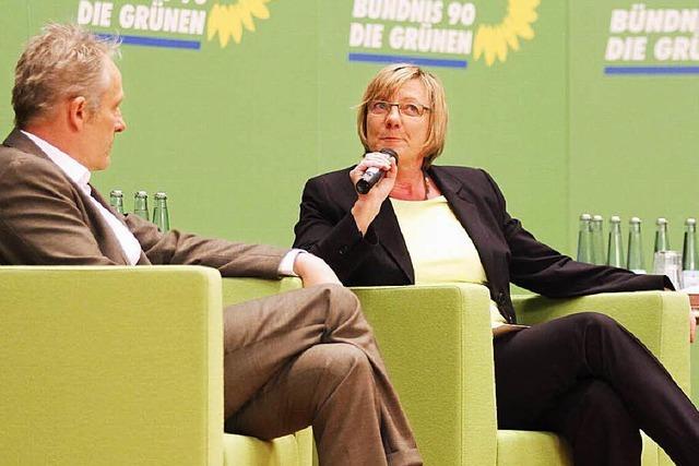 Fotos: Winfried Kretschmann und Christian Streich beim Talk