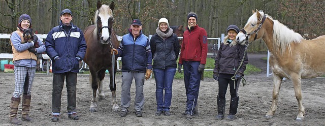 Erfolgreich absolvieren die Vrstetter...nen Doppellongenkurs mit Albert Meier.  | Foto: Pia Grttinger