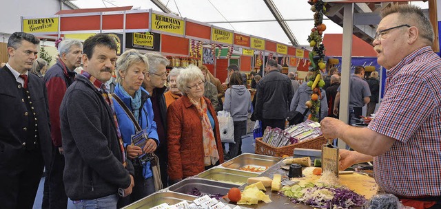 Regio-Messe: Wo etwas vorgefhrt wird,...gen fr gute Stimmung in den Stnden.   | Foto: Barbara Ruda