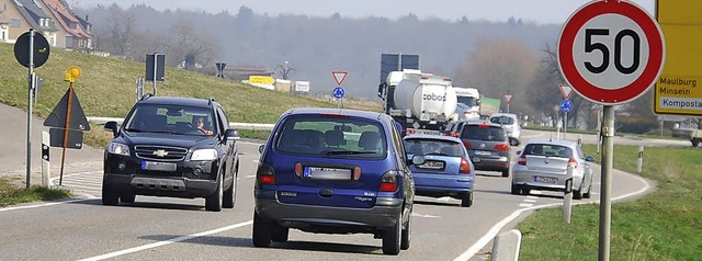 Tempo 50 reicht aus Sicht der Polizei ...l eine Rttelstrecke angelegt werden.   | Foto: Ralf Staub