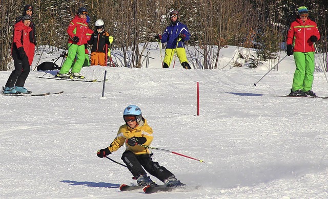 Gemeinsames Alpin-Training der Skiclub...und Prg  fr Kinder und Jugendliche.   | Foto: Monika Weber