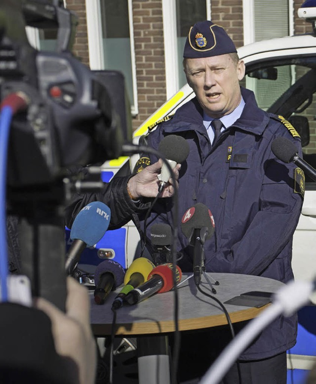 Polizeichef Klas Friberg  | Foto: AFP