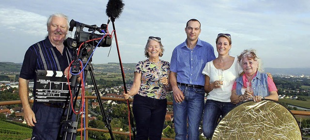 Fr den Imagefilm der Gemeinde Efringe...die  Beleuchtung mit Aufheller sorgte.  | Foto: privat