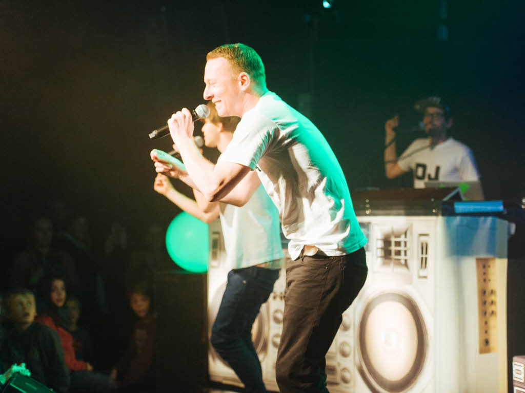 HipHop fr Kinder: Das Hamburger Trio Deine Freunde in Freiburg.