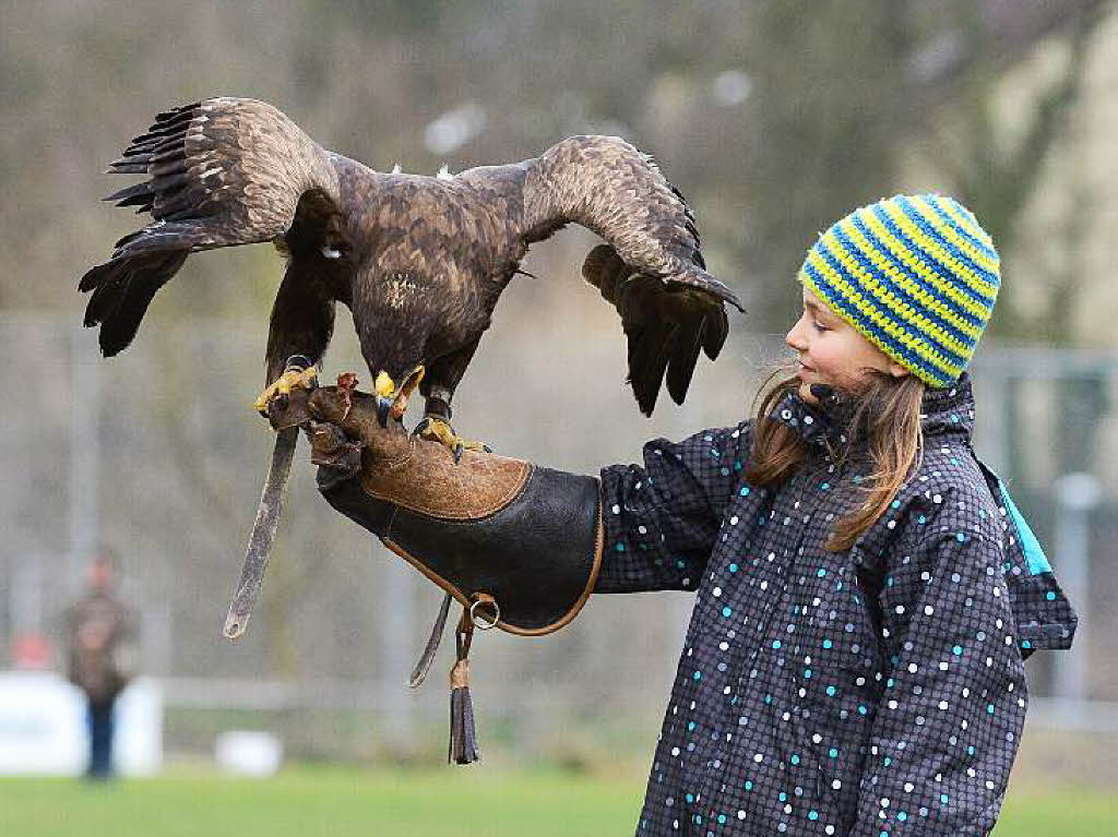 Pauline mit Steppenadler