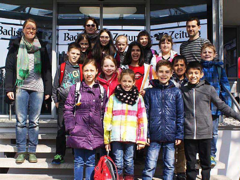 Die Klasse 4a der Julius-Leber-Schule aus Breisach mit ihrer Lehrerin Frau Sophie Halberstadt