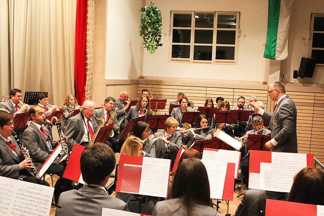 Fr jeden Musikgeschmack etwas dabei war beim Jahreskonzert der Hebelmusik.  | Foto: Anja Bertsch