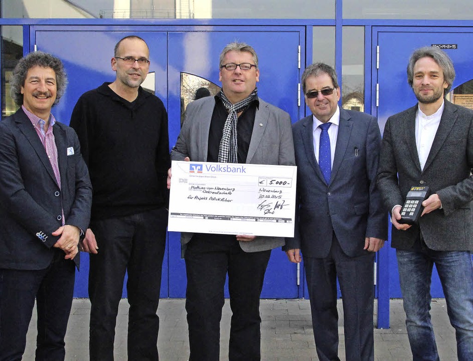 Sponsoren untersttzen ein ungewhnlic...nburger Werkrealschule mit 5000 Euro.   | Foto: Privat