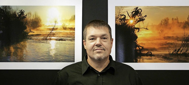 Dieter Wilhelm mit zwei stimmungsvollen Fotos vom Sonnenaufgang an den Schwellen  | Foto: Reinhard Cremer
