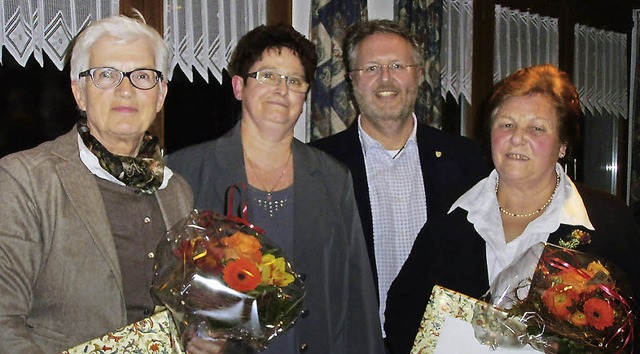 Ehrungen beim Kirchenchor Bonndorf (vo...und Mathilde Winterhalder (50 Jahre).   | Foto: Cornelia Selz