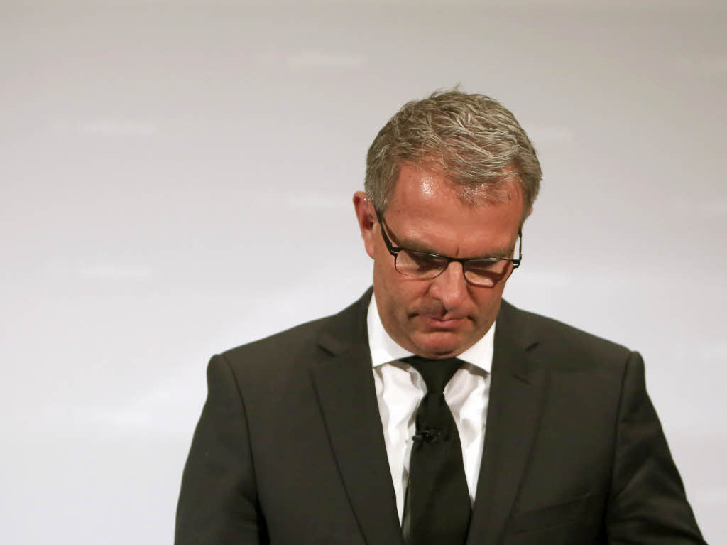 Carsten Spohr, der Vorstandsvorsitzende der Lufthansa, auf einer Pressekonferenz in Frankfurt.