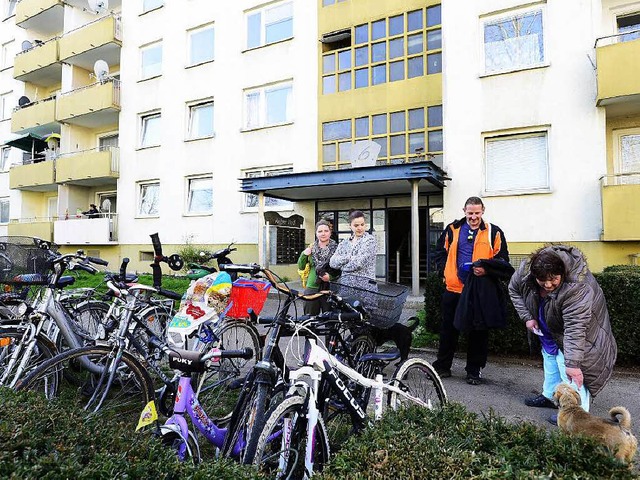 Am Dienstag waren die Bewohner des Hau...frustriert ob der Reaktion der Gagfah.  | Foto: Ingo Schneider