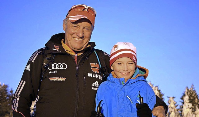 Georg Zipfel und Dean Uetz im Februar 2015 auf dem Schauinsland   | Foto: Privat