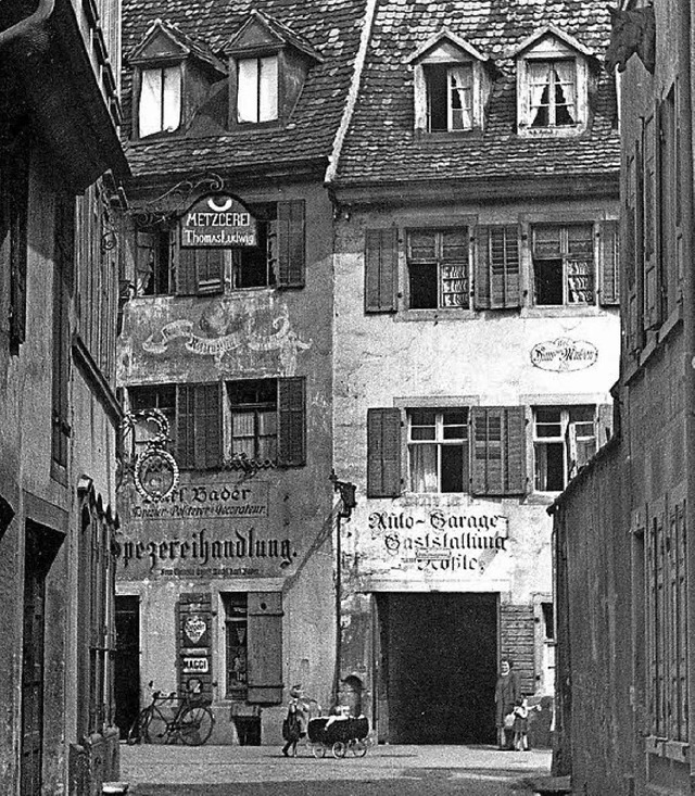 An Stelle der Huser Konviktstrae 17-...ute der Zugang zur Schlossberggarage.   | Foto: VISTAtour