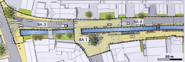 So sieht der Plan fr die Gestaltung der Gereutertalstrae in Reichenbach aus.   | Foto: Plan: Stadt Lahr