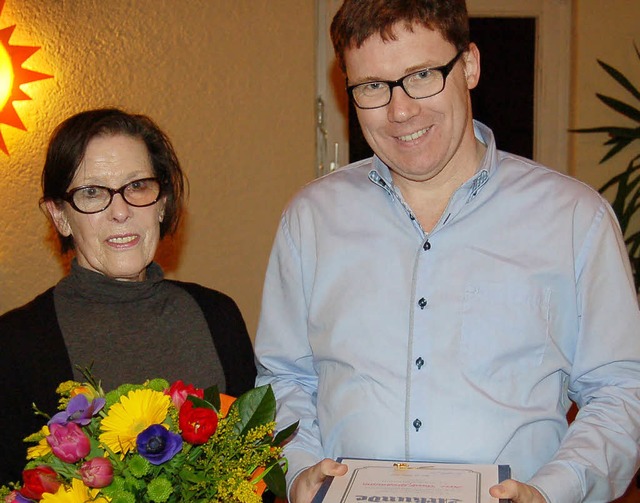 Doris Jckel und Torald Gromann sind seit 40 Jahren beim TBE aktiv.   | Foto: Christian Ringwald