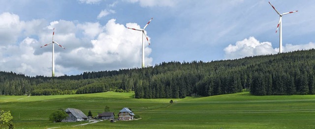 Blick vom Unteren Wirtshaus auf die Fehrn.   | Foto: Planungsverband Windenergie Hochschwarzwald