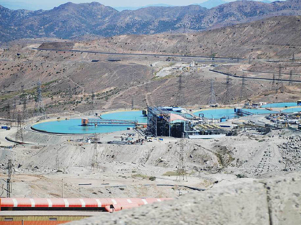 Wasserbehandlung auf dem Gelnde der Kupfermine El Teniente in Chile 