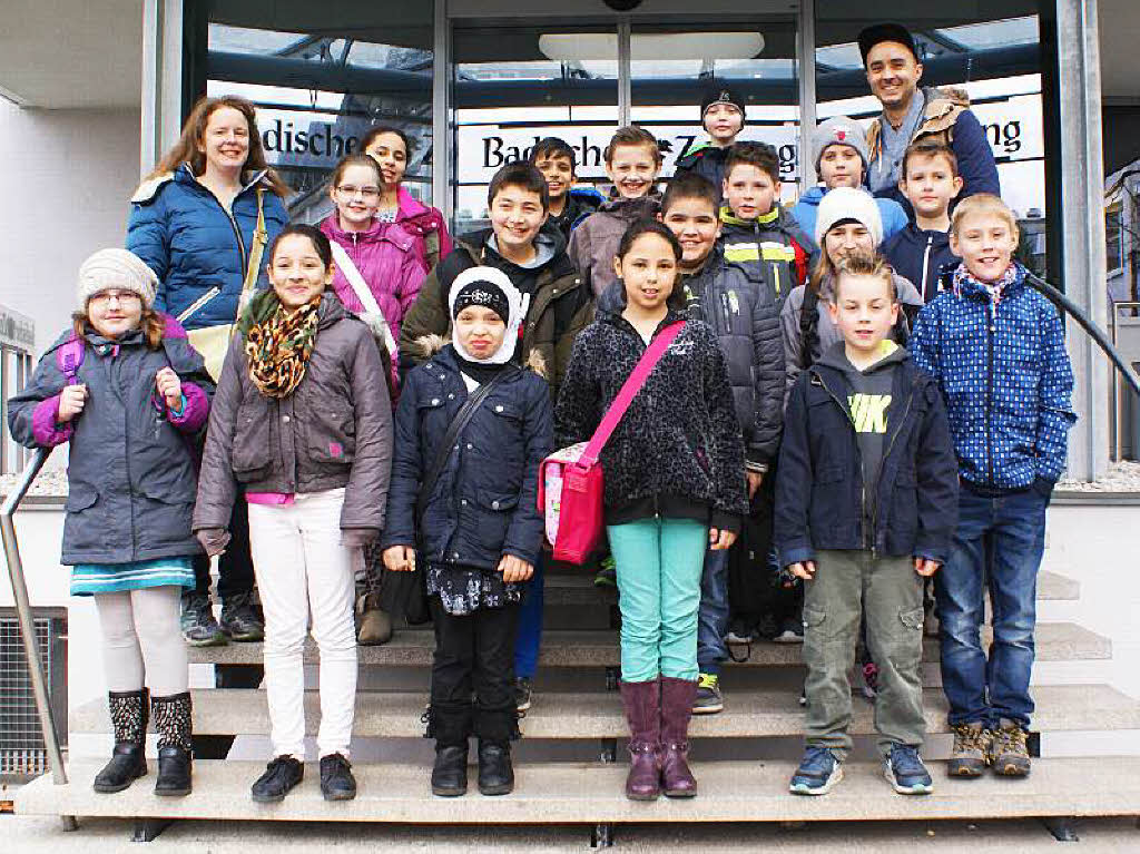 Die Klasse 4a des KinderBildungsZentrum Umkirch mit ihrer Lehrerin Frau Alexandra Brandt